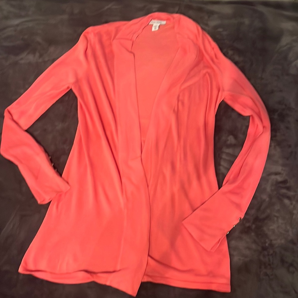 White House Black Market Women’s Pink Cardigan Sweater Size Medium